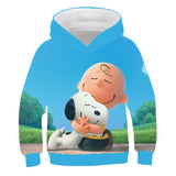 Kid Boy Girl Cartoon Snoopy 3D Printed Hoodie Long Sleeve Hoodie Top