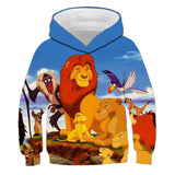 Kids Boy Lion King Anime 3D Print Casual Sportswear Hoodie