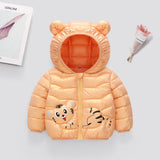 Kid Baby Boy Girl Hooded Down Cotton-padded Jacket Coat