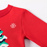 Kid Baby Girl Christmas Tree Pullover Bottoming Sweater