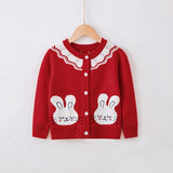 Kid Baby Girl Sweater Autumn Knitted Cardigan