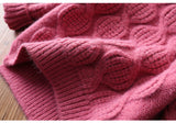 Kid Baby Girls Cashmere Padded Turtle Lantern Sweater