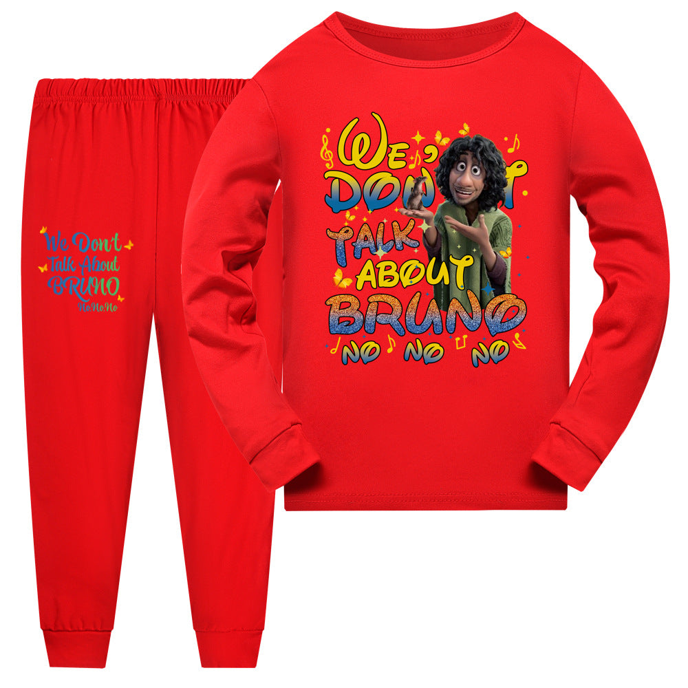Kid Girl Magic Full House Encanto Long Sleeved Pajama Sets 2 Pcs