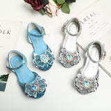 Bow Tie Sequined Leather Shoes for Girls Princess Shoes