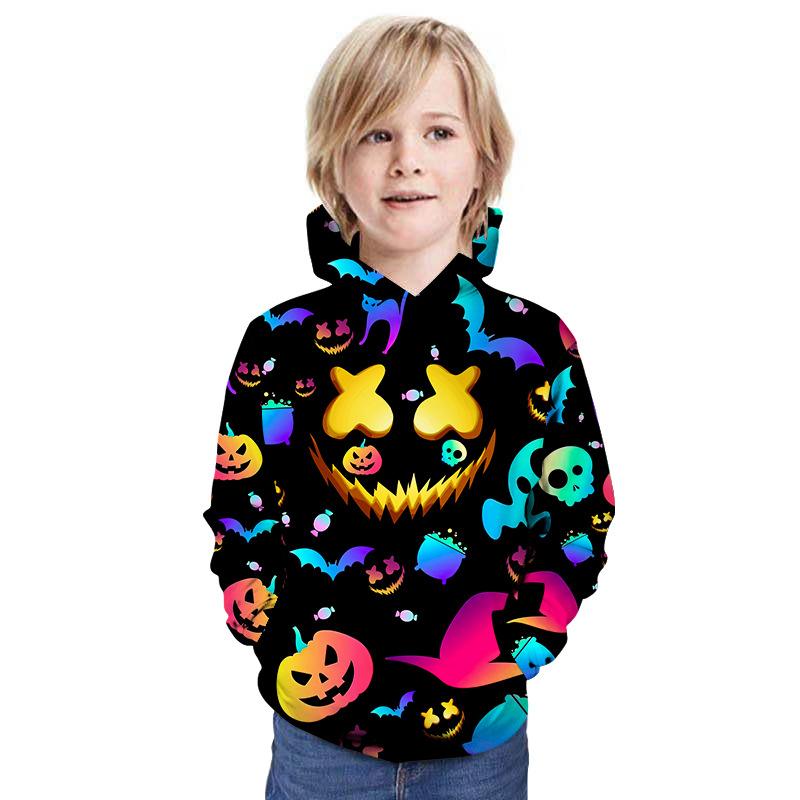 Children Kid  Halloween Pattern 3D Print Hoodie