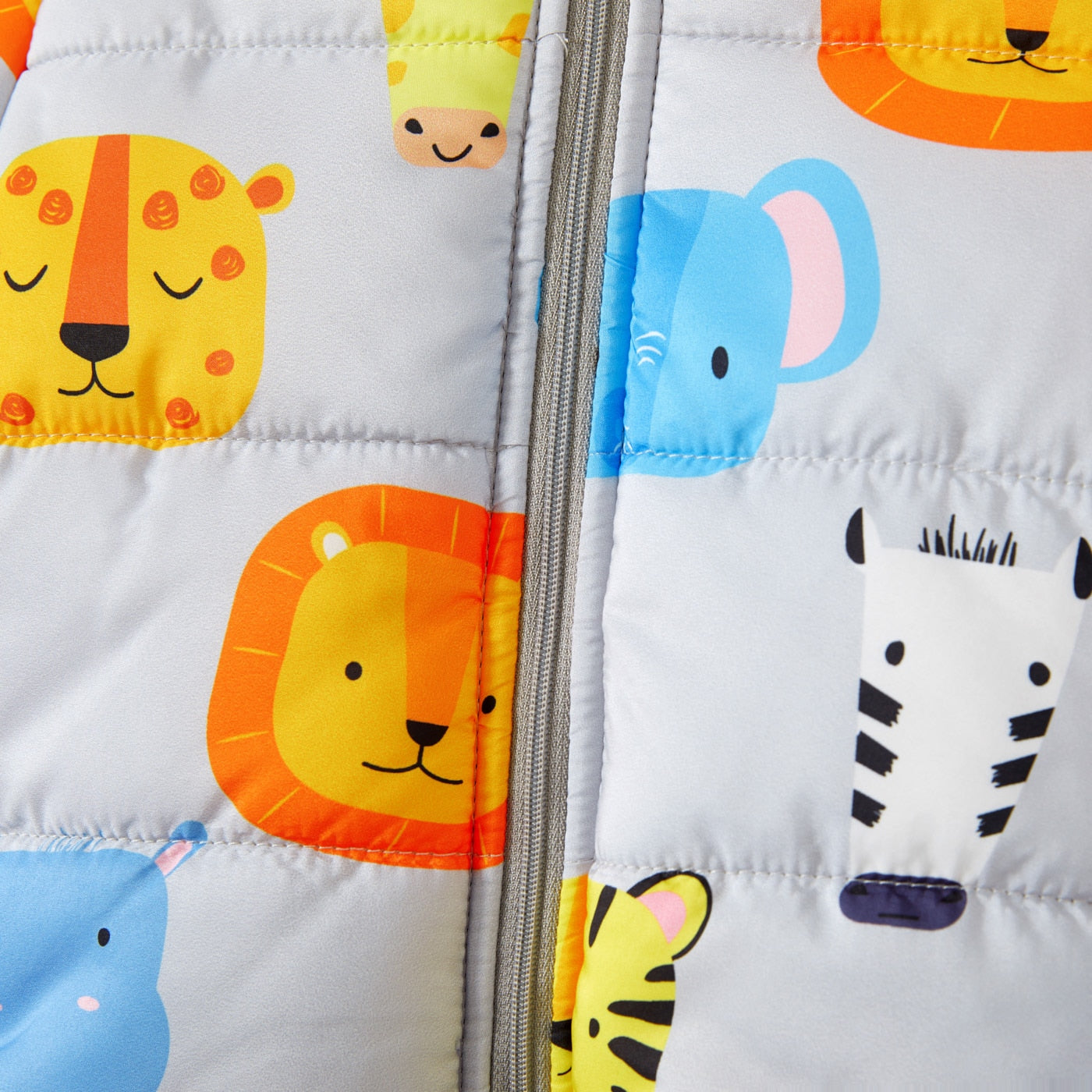 Baby Boy Cartoon Animals Print Thickened Lined Coats