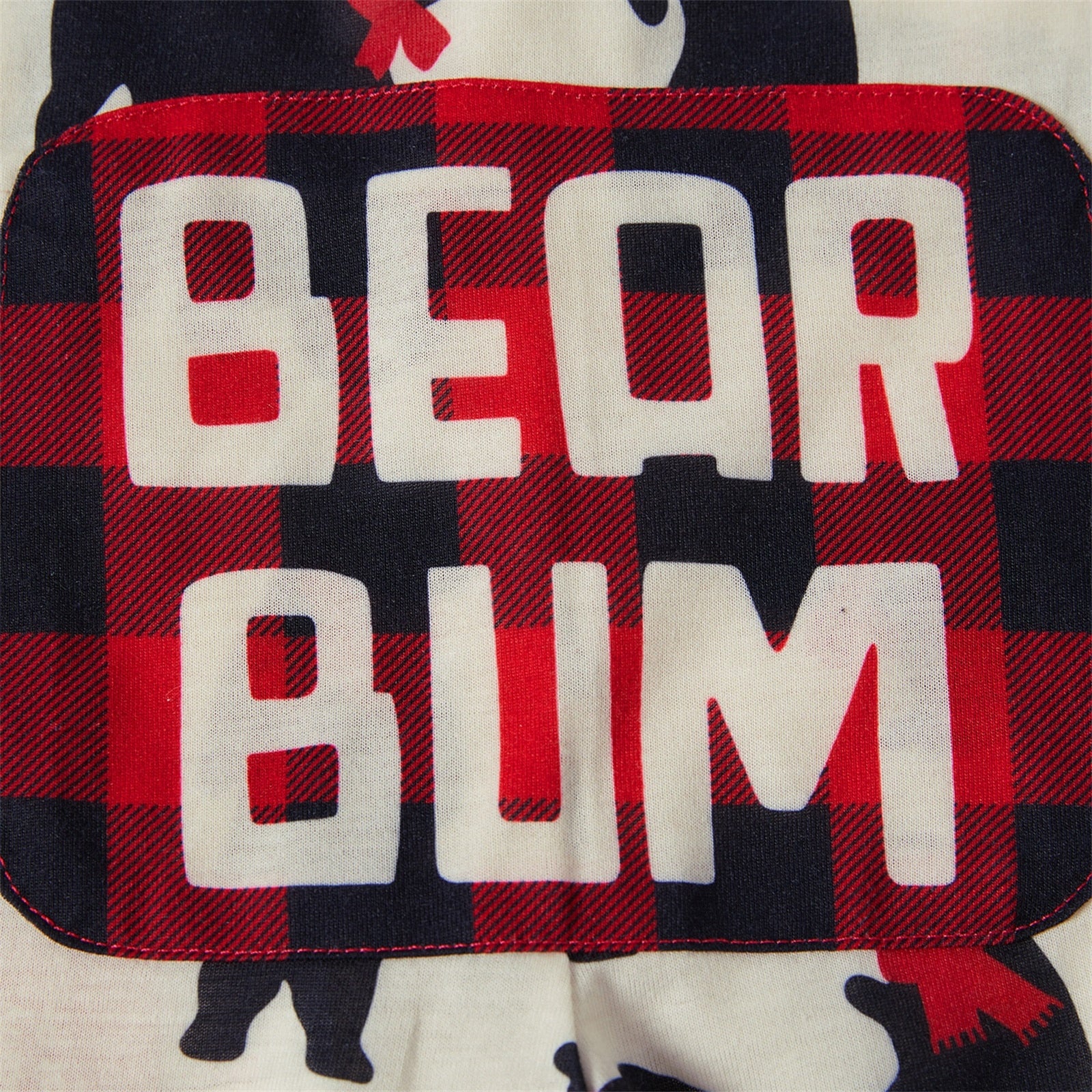 Family Matching Christmas Bear Print  Long-sleeve Pajamas Sleepwear