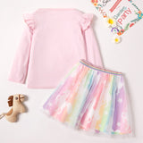 Kid Girl Unicorn Cute Trendy Clothing Dress Sets