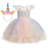 Kids Baby Girls Birthday Party Princess Dress