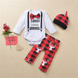 Baby Winter My First Christmas Romper Sets 3 Pcs