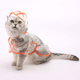 Pet Cat Dog Transparent Raincoat Adjuastable Waterproof