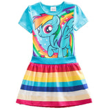 Kid Girl Summer Explosion Cartoon Girl Unicorn Cute Dress