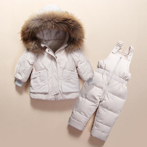 Baby Boy Girl Russia Winter Sets Warm Parka 2 Pcs