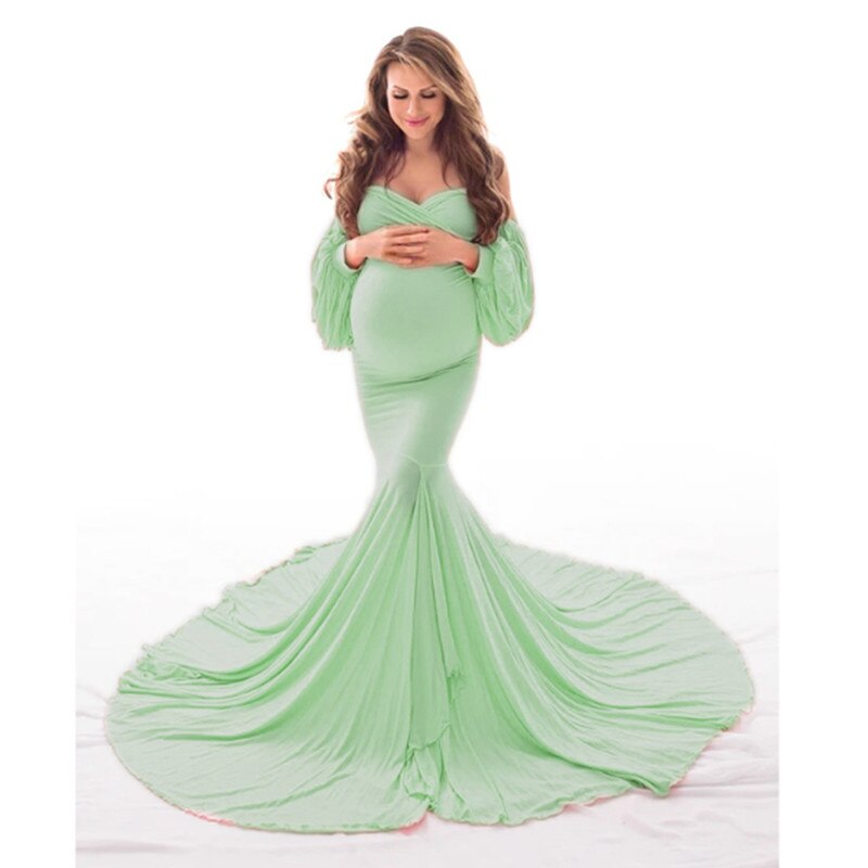 Maternity Sexy Off Shoulder Evening Dress Dresses