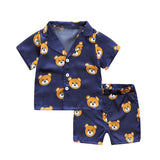 Kid Baby Girl Boy Short Sleeve Child Sleepwear Pajamas
