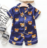 Kid Baby Girl Boy Short Sleeve Child Sleepwear Pajamas