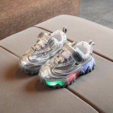 Boy Girl Glowing Luminous Led Light Up Breathable Sneakers Shoes
