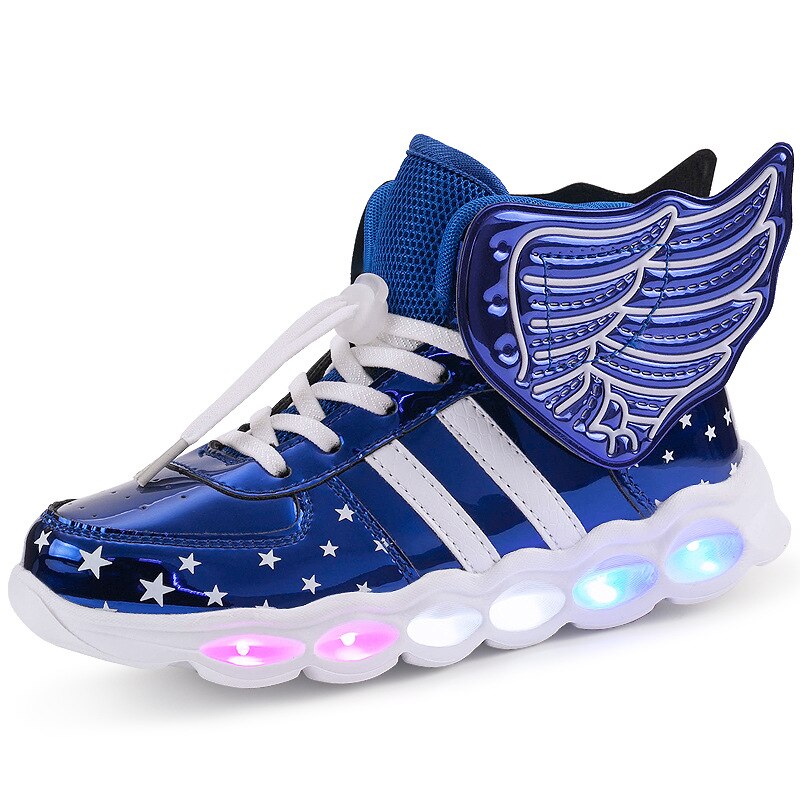 Boy Girl Non-slip Glowing Sneakers Led Light Up Shoes