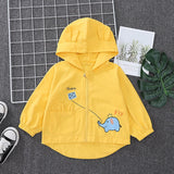 Kid Baby Girls Cartoon Hooded Infant Out Outwear Coat