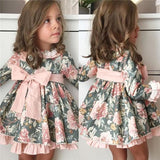Spring Autumn Toddler Kids GirlFlower Baby Dress