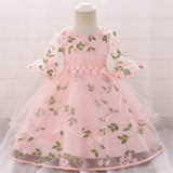 Baby Girl 1st Year Birthday  Dress Lace Princess Flower Autumn Dresses