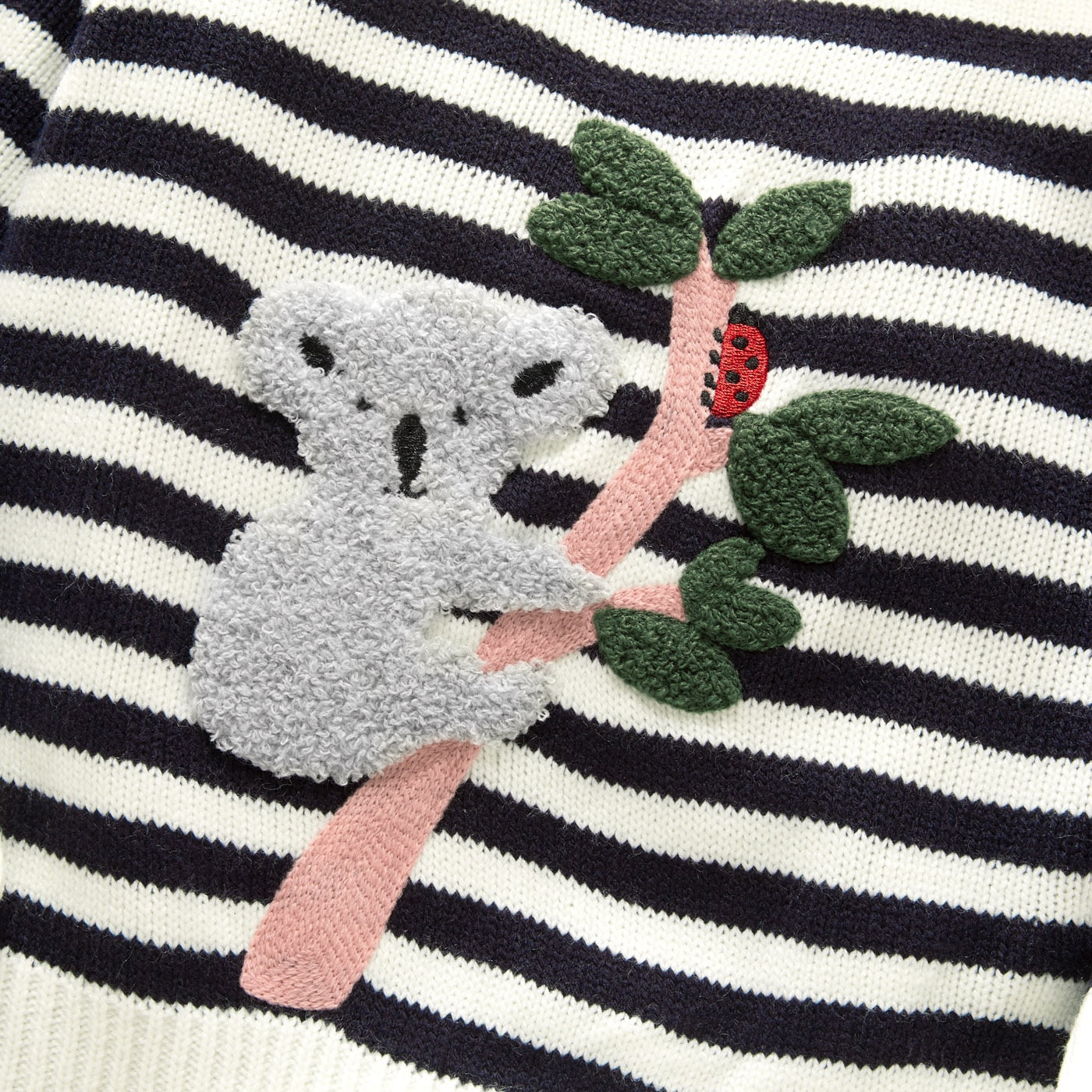 Baby Kid Boy Koala Tree Pattern Stripe Knit Sweater Shirts
