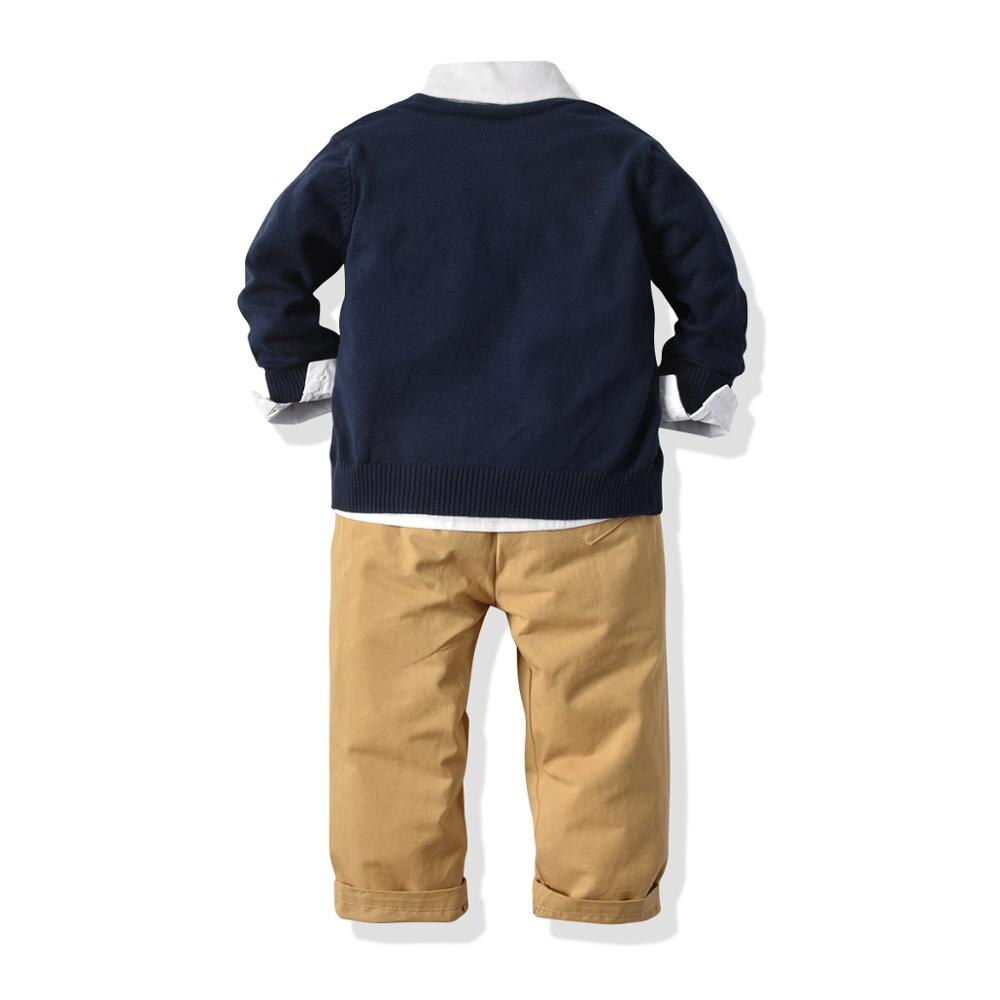 Kid Toddler Baby Boys Set Spring Casual Knitting Suits 2 Pcs