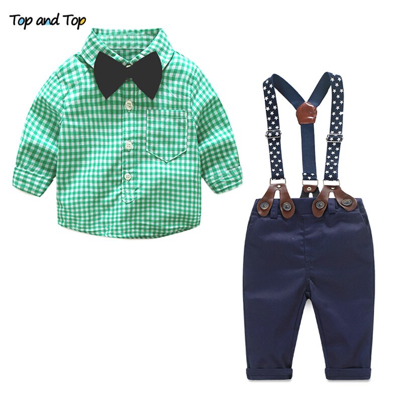 Baby Boy Set Suit Cotton Formal Outfits Sets 2 Pcs