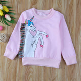 Unicorn Kids Baby Girls Jumper Sweatshirt