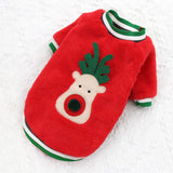Pet Warm Christmas Clothes for Small Dogs Winter Soft