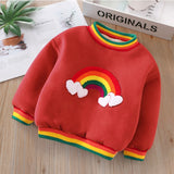 Kid Baby Boy Girl Warm Winter Sweatshirts 2-7Y