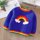 Kid Baby Boy Girl Warm Winter Sweatshirts 2-7Y