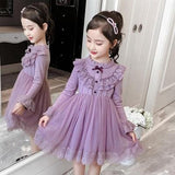 Kid Girls Dress Princess Mesh Ruffle Party Dresses