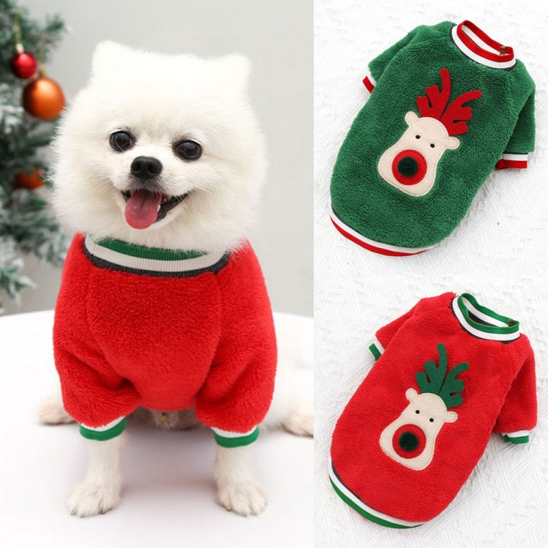Pet Winter Dog Clothes Warm Coats Christmas Costume