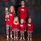 Christmas Family Matching Pajamas Set Photgraphy Prop Party 2 Pcs