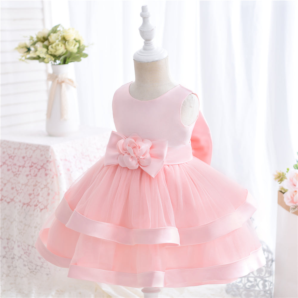 Kids Baby Girl Cute Cake Evening Party Dress