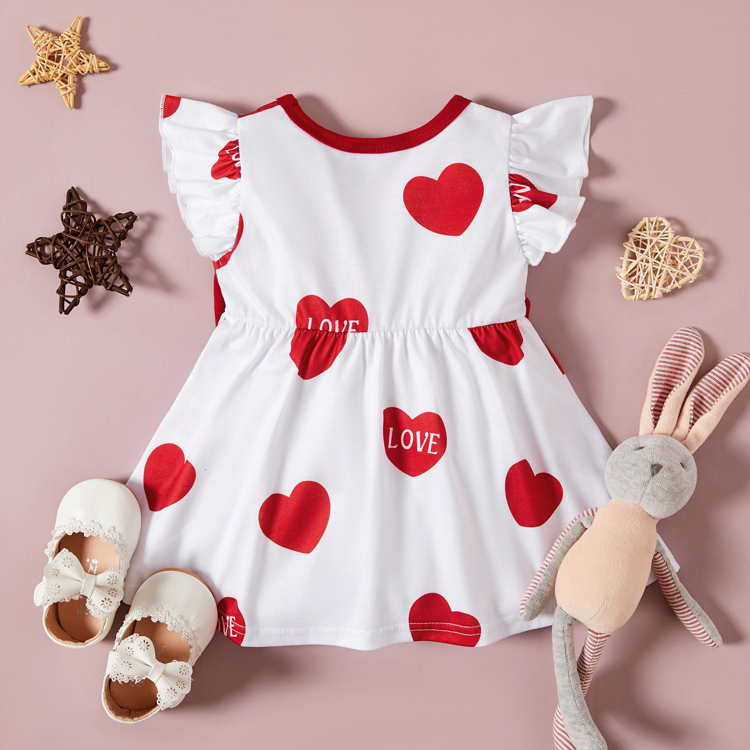 Baby Girl Heart-shaped Sweet Dress