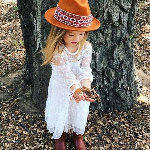 Kid Baby Girl Princess Tulle Long Sleeve Dress Party Formal Dresses