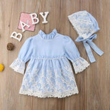 Flower Baby Girl Lace Party Autumn Gown Dresses
